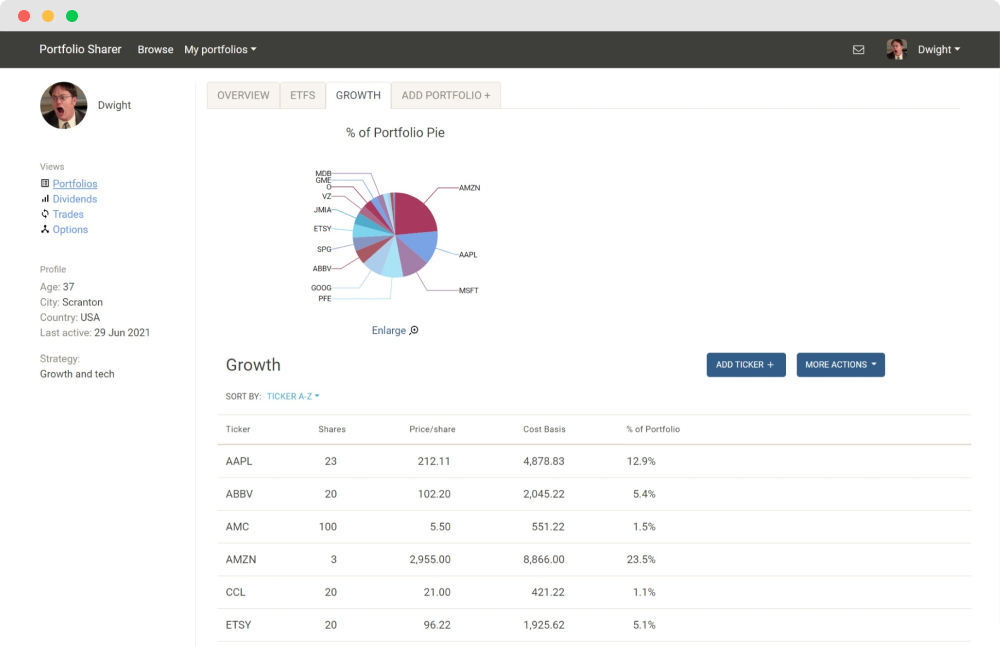 portfolio-sharer project